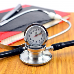 stethoscope clock wait